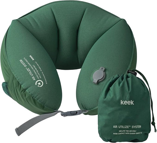 KEEK PillowO Travel Neck Pillow – Ultra-Light 82g, Packs Smaller Than a Passport, Perfect for Flights, Commuting & Camping by PillowdyOfficial