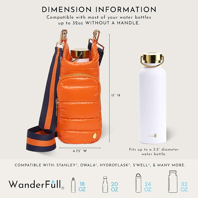 WanderFull Original HydroBag Crossbody Water Bottle Holder with Phone Pocket, Fits Water Bottles up to 32 oz - Image 6