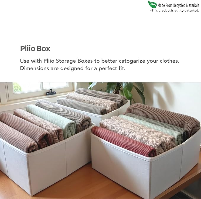 10-Pack Medium PLIIO Shirt Folder & Clothes Organizer - Foldable T-Shirt Folding Board, Drawer Organizer for Clothing, Space-Saving Wardrobe & Suitcase Storage Solution - Image 6
