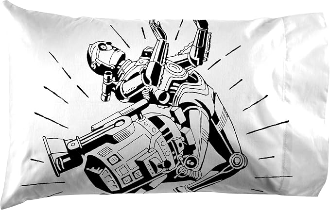 Jay Franco Kids Sheet Set with Fitted, Flat Sheets & Pillow Cover - Ultra-Soft Bedding with Pillowcase for Room Decor, White - Star Wars, 3 Piece Twin - Image 3
