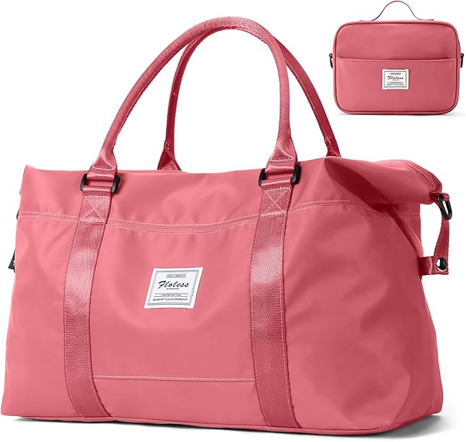 Travel Duffel Bag, Carry On Overnight Weekender Bags for Women | Travel Bag with Wet Pocket & Trolley Sleeve, For Spirit Airlines 18x14x8 Personal Item Bag by HYC00