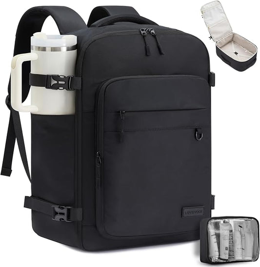 LOVEVOOK Travel Backpack for Women Men, Carry on Backpack for Traveling, Waterproof Hiking Backpack Outdoor Sports Rucksack, Casual Daypack Travel Weekender Essentials by LOVEVOOK