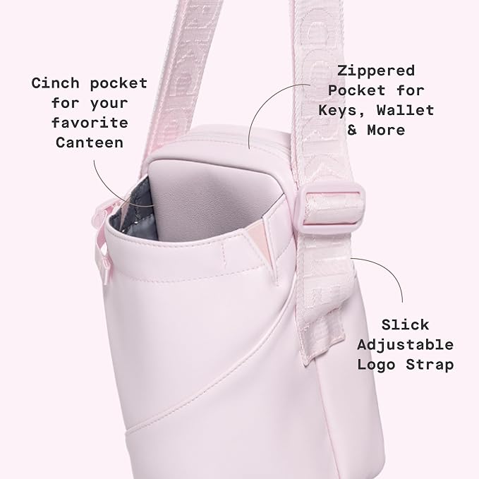 Corkcicle Cooler Sling Bag Crossbody Holder, Perfect for Holding 16 oz - 40 oz Canteen Water Bottle - Image 4