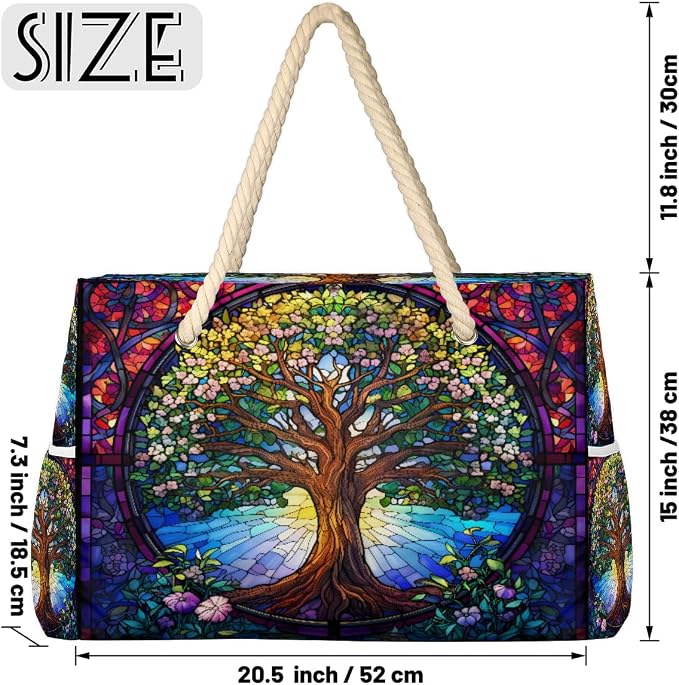 Large Beach Bag with Zipper Beach Bags for Women Water Resistant Swim Pool Bag - Image 3