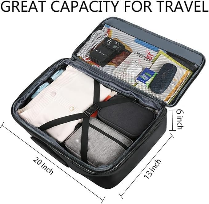 Vancropak Carry On Backpack 40L Expandable Travel Backpack Luggage Suitcase | Flight Approved Extra Large Travel Bag, Business Weekender Daypack for Business Trips, College, Weekend Travel, and Daily Use - Image 4