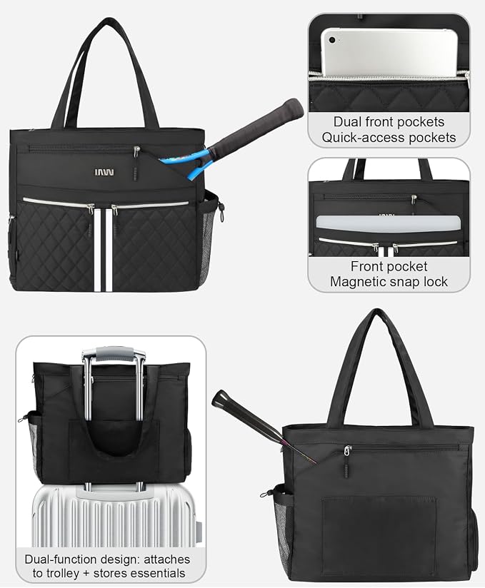 Tennis Bags for Women, Tennis Bag Holds 2 Rackets, Gym Bags with Ventilated Shoe Compartment, Suitable for Pickleball Tennis Badminton - Image 7