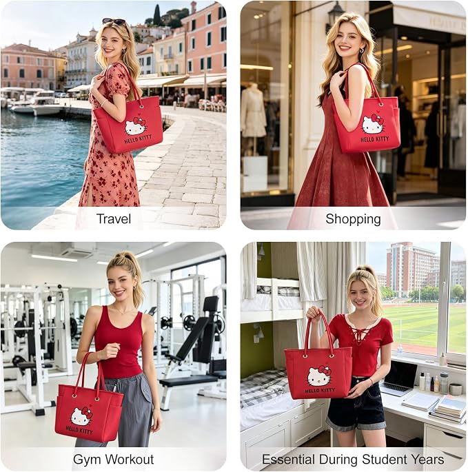 AmBealla Travel Tote Bag Large Weekender Bags,Lightweight Luggage Sleeve for Women Girls,Shoulder Bag Handbag for Work,Gym - Image 6