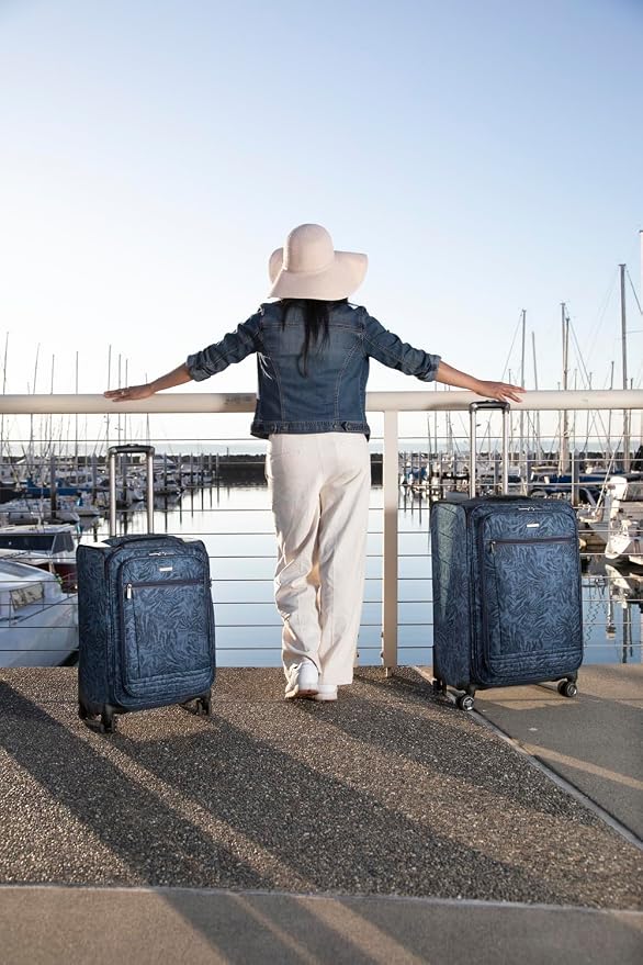 Ricardo Beverly Hills Avalon Softside Carry-On Luggage Made with Sustainable 100% Recycled PET (rPET), Lightweight, Eco-Friendly Travel, Expandable, Dual Spinner Wheels, Serengeti Night, 20-inch - Image 5