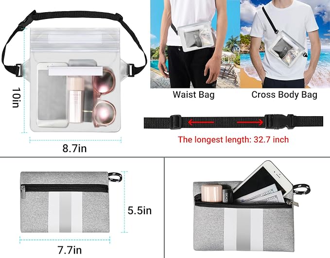 IBFUN Neoprene Bag, Large Multipurpose Beach Bag Neoprene Tote Bag with Inner Pocket for Women/Pool - Image 5
