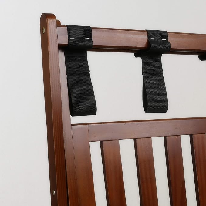 Casual Home Luggage Rack, Walnut, Solid Wood - Image 9