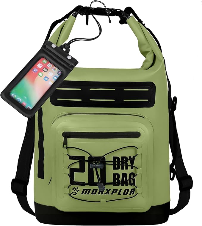 MORXPLOR Dry Bag Waterproof,5L/10L/20L/30L/40L/55L Roll Top Dry Bag Backpack with WaterProof Phone Case for Swim,Kayak by MORXPLOR