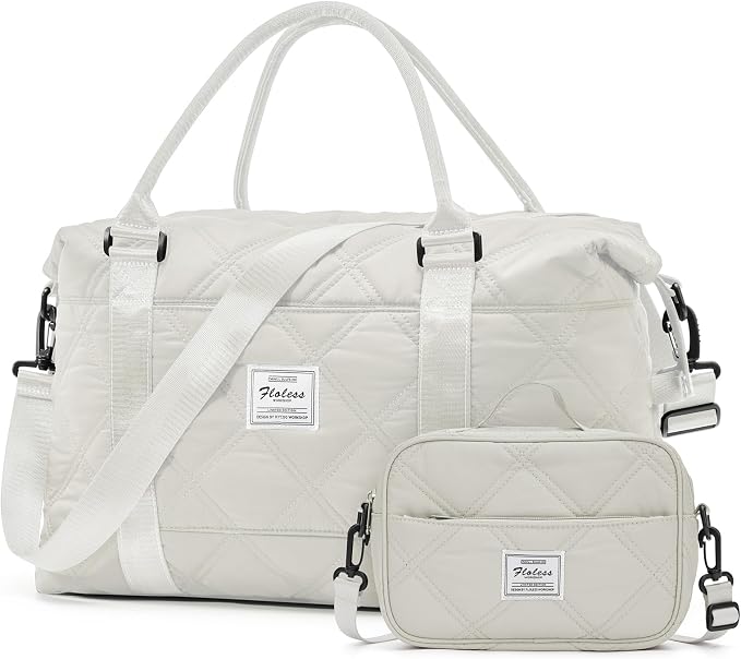 Travel Duffel Bag, Carry On Overnight Weekender Bags for Women | Travel Bag with Wet Pocket & Trolley Sleeve, For Spirit Airlines 18x14x8 Personal Item Bag - Image 6