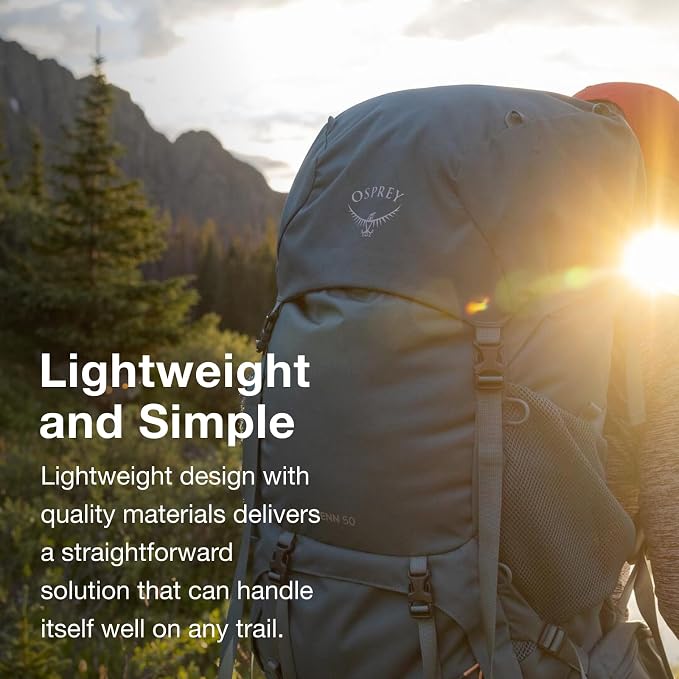 Osprey Renn 65L Women's Backpacking Backpack, Cascade Blue/Melon Orange, Extended Fit - Image 4