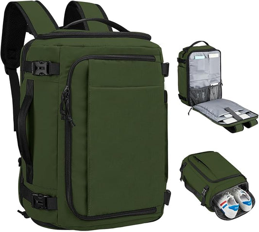 Carry On Travel Backpack Flight Approved Laptop Backpack for Women Men | Personal Item Travel Bag, Casual Weekender Daypack with Wet Pocket for Business, Hiking by TIDALFLASH