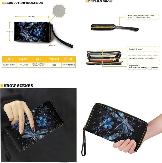 Women Purse Handbags Wallet Sets Leather Shoulder Tote Bag for Women,Top Handle Purse with Wrist Wallet Bag - Image 2