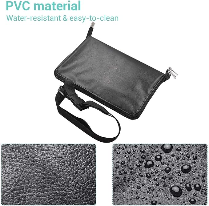 BYOOTIQUE Multi Makeup Brush Holder Waist Zipper Bag with Belt Strap MUA | Waterproof,Travel Cosmetic Multi Pockets Bag,Portable Waist Pouch,Hair Salon Scissor Storage,Hairstylist - Image 6