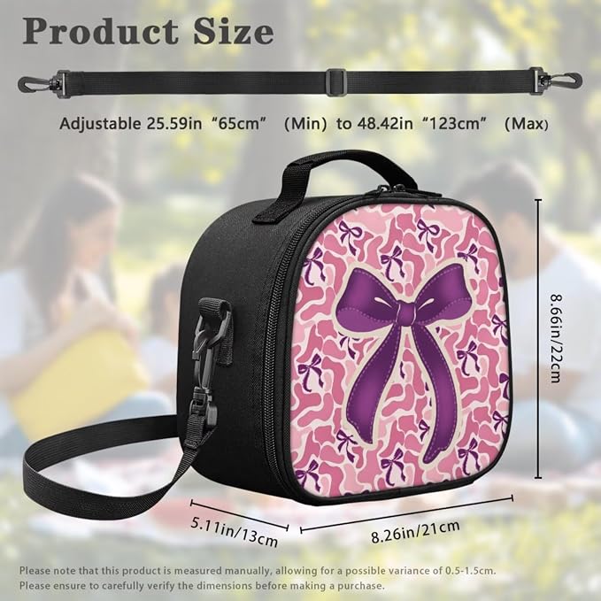 Trendy Camo Girls Backpack Set with Pink Bow, 4-Piece Camouflage School Bag and Lunch Box for Active Kids Ages 5-12, Lightweight Hunting Style - Image 5