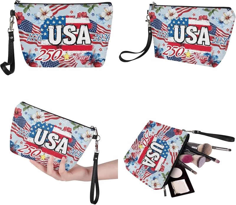 GIFTPUZZ Women Tote Bag Women Wallet Portable Cosmetic Bag for Women Bag Set 3 Pack PU Leather Bags with Zipper - Image 6