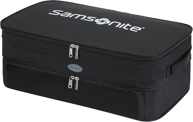 Samsonite Expanding Golf Trunk Locker Organizer with Waterproof Backing, Mesh Section for Shoes, and Movable Dividers - Image 2