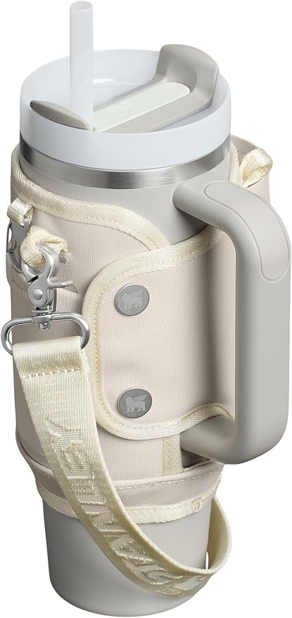 STANLEY All Day Quencher Carry All for 30 oz Tumbler with Handle | Crossbody Bag with Phone Holder Pocket, Card Sleeve & Detachable Strap | Water Bottle Carrier Bag | BPA-Free | Cream - Image 2