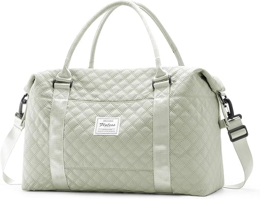 Travel Duffel Bag, Carry On Overnight Weekender Bags for Women | Travel Bag with Wet Pocket & Trolley Sleeve, For Spirit Airlines 18x14x8 Personal Item Bag by HYC00