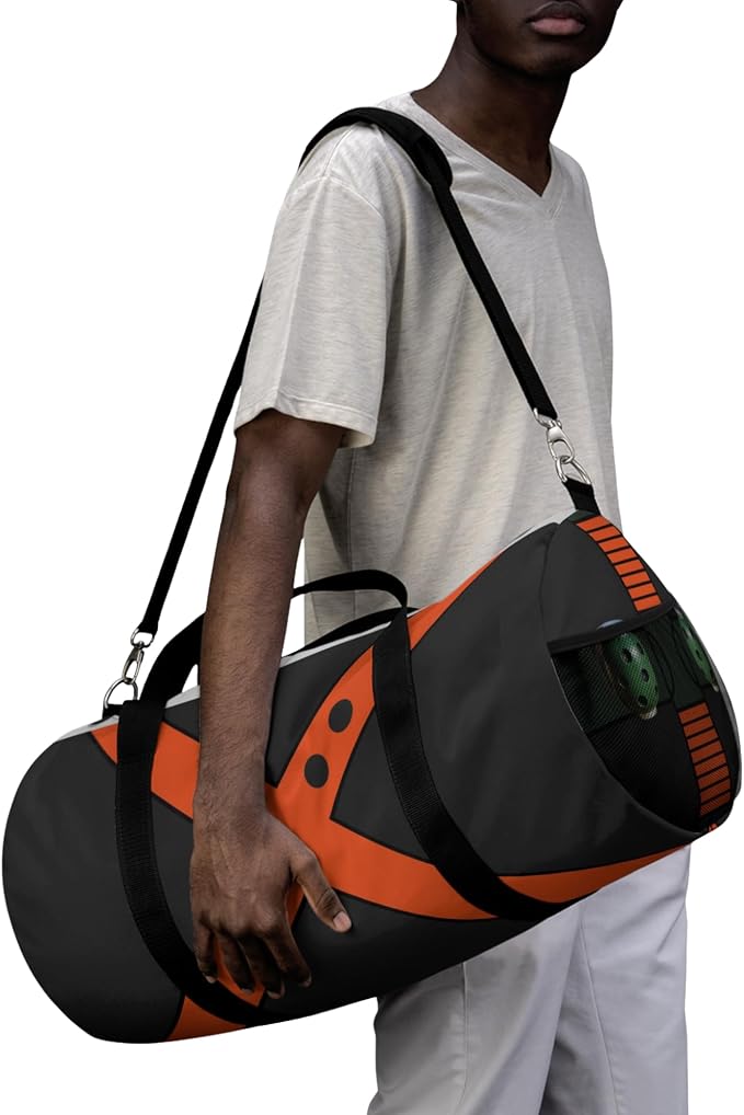 Anime Gym Bag for Women Men - Large Capacity Waterproof Workout Fitness Travel Sports Bags Fashion Street Camping Expandable Carry On Duffle Bag For Couple (Black Bakugo) PTY - Image 4