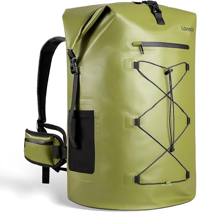 75L Dry Bag Waterproof Backpack Roll-Top Heavy Duty Dry Bag Cushioned Hiking Dry Pack for Kayaking Boating Paddle Fishing Boarding Rafting Travel Camping Beach Cruise Ship by Lanedo