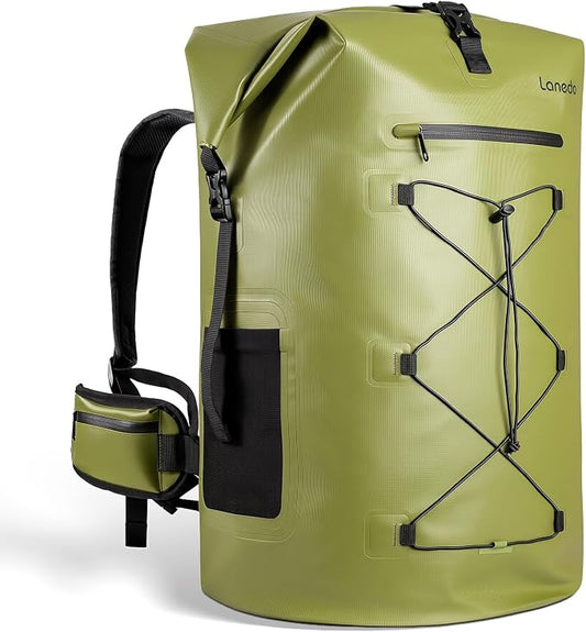 75L Dry Bag Waterproof Backpack Roll-Top Heavy Duty Dry Bag Cushioned Hiking Dry Pack for Kayaking Boating Paddle Fishing Boarding Rafting Travel Camping Beach Cruise Ship by Lanedo