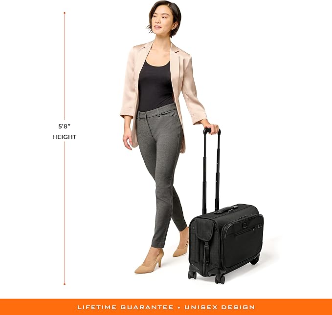 Briggs & Riley 21" Carry-On Wheeled Garment Spinner - Carry On Luggage for Travel, Suitcases with Wheels, Softside Rolling Bag for Men & Women, Built in Hook for Clothes - Baseline Collection, Black - Image 14
