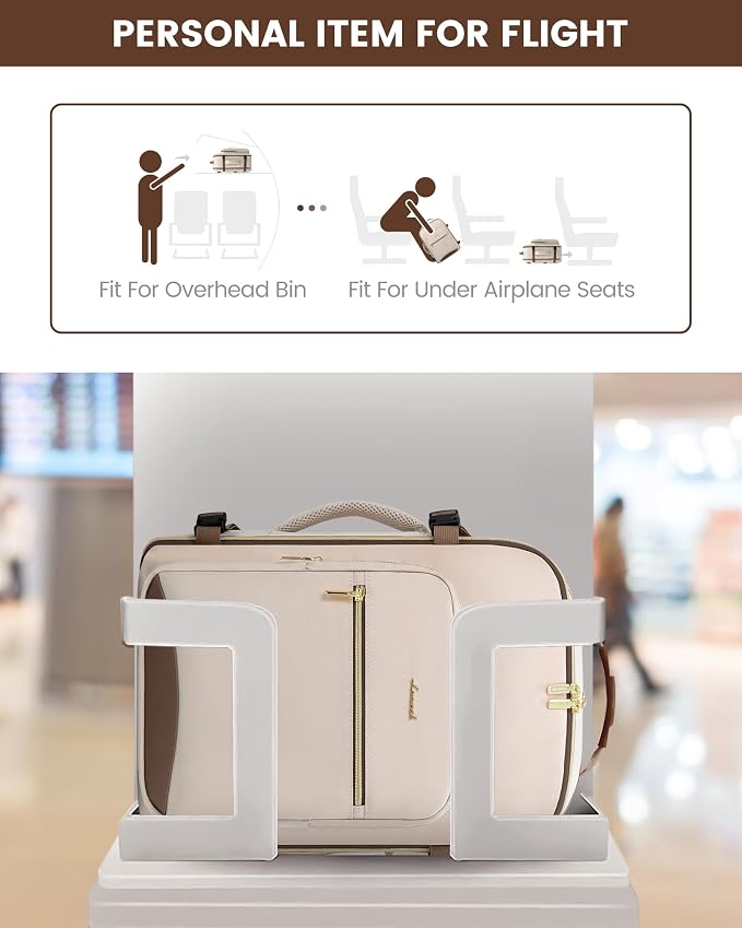 LOVEVOOK 40L Travel Backpack Flight Approved Carry on Backpack,3 Packing Cubes,Waterproof Personal Item Travel Bag,TSA Carry on Luggage Suitcase Travel Essentials,Gifts for Women & Men,fits 17" Laptop - Image 4