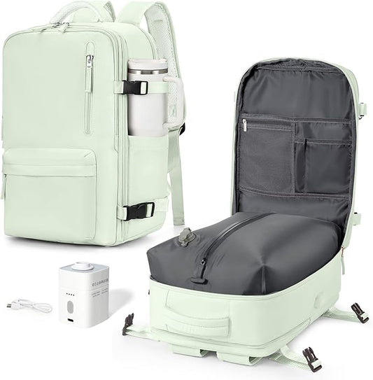 VGCUB Vacuum Backpack Travel with Pump, Vacuum Seal Compression Bags Laptop Backpack Personal Item by VGCUB