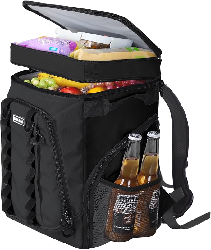 Beach Cooler Backpack for Men 36cans Insulated Backpack Cooler Lunch Bag for Women Camping Hiking Picnic Travel for 18 Hours Cooling 30L by iculbag