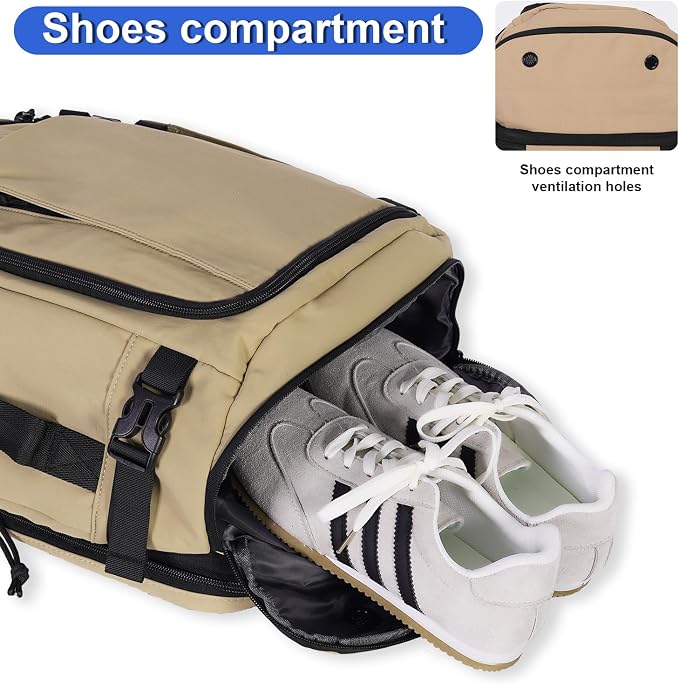 Carry On Travel Backpack Flight Approved Laptop Backpack for Women Men | Personal Item Travel Bag, Casual Weekender Daypack with Wet Pocket for Business, Hiking - Image 4