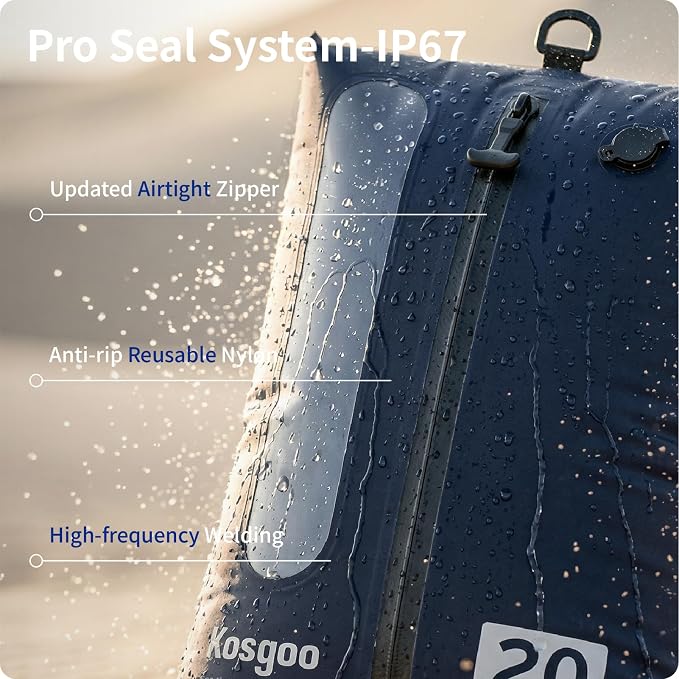 Vacuum Seal Bags for Travel with Pump, Navy, 20+24 | Reusable Nylon, Compression Packing Cubes, Space Saving for Carry-On Checked Suitcase & Backpack, Odor & Waterproof, 2 Pcs - Image 4