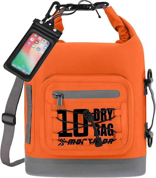 MORXPLOR Dry Bag Waterproof,5L/10L/20L/30L/40L/55L Roll Top Dry Bag Backpack with WaterProof Phone Case for Swim,Kayak by MORXPLOR