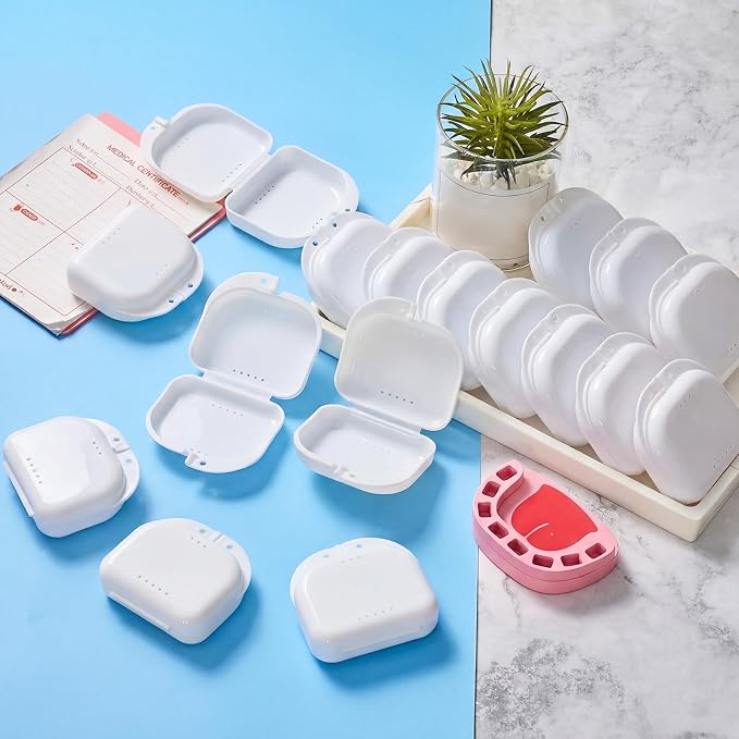 Sherr Dental Retainer Case with Holes,120 Pcs,White - Image 7