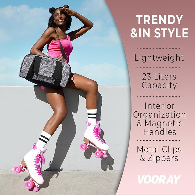 Vooray Burner Duffel Bag - 23L Small Gym Bag for Women and Men with Shoe Compartment, Lightweight Travel Duffel for Training, Sports, Overnight Use - Image 8