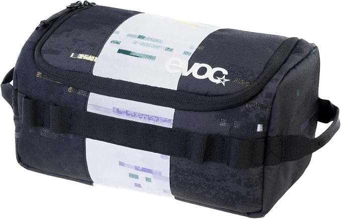 EVOC Wash Bag Toiletry Bag for Everyday Travel (Organiser Compartments with Individual Space Division, Removable Pocket Mirror, Wash Bag for Hanging) by evoc