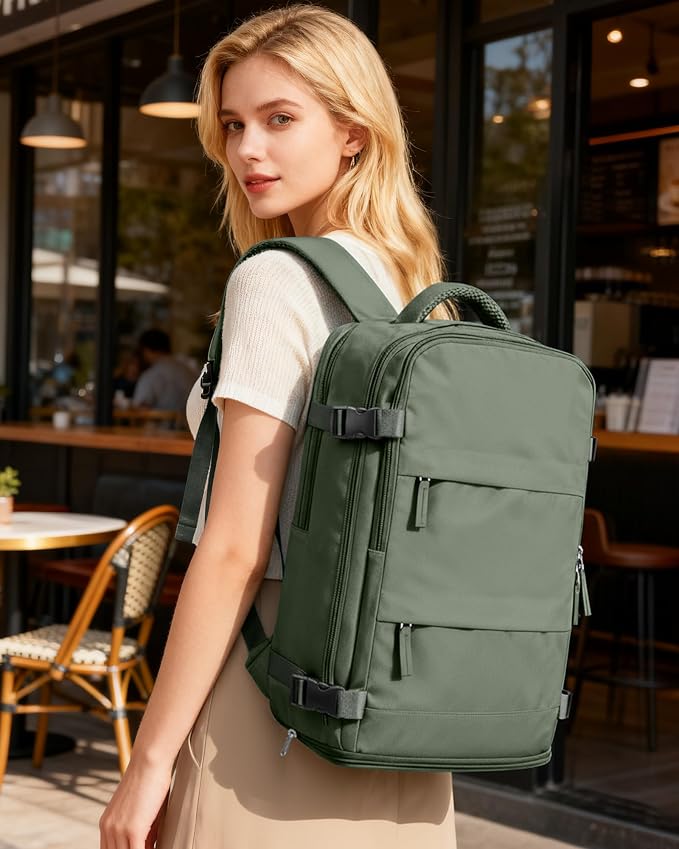 coofay Large Travel Backpack For Women Men Airline Approved Carry On Backpack Flight Approved Waterproof Sports Luggage Backpack Casual Daypack Small Hiking Backpack - Image 2