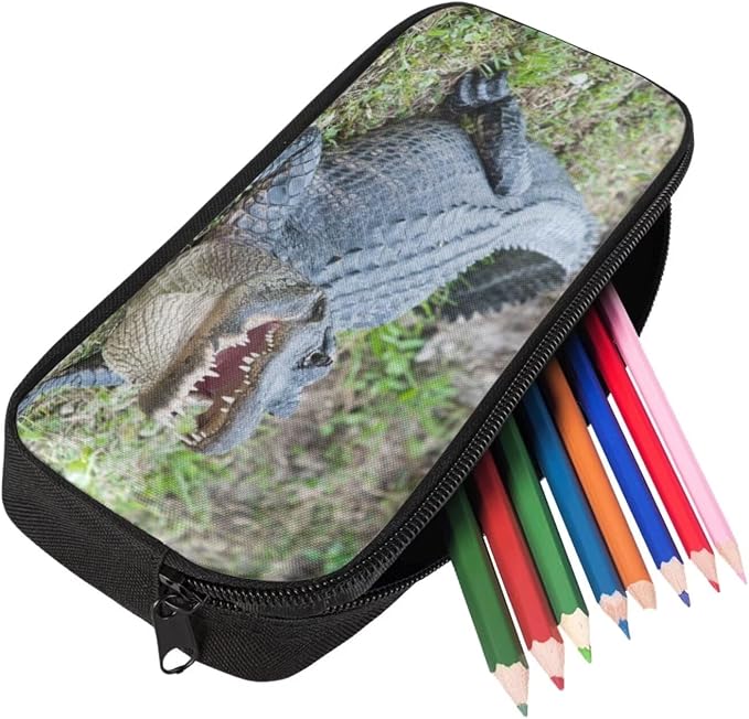 Girls Boys School Backpack with Lunch Box Pencil Case Comfy Padded Lightweight American Alligator Backpack Set Kids Cute Bookbag Insulated Lunch Bag Student Large Capacity Daypack 17 Inch - Image 5