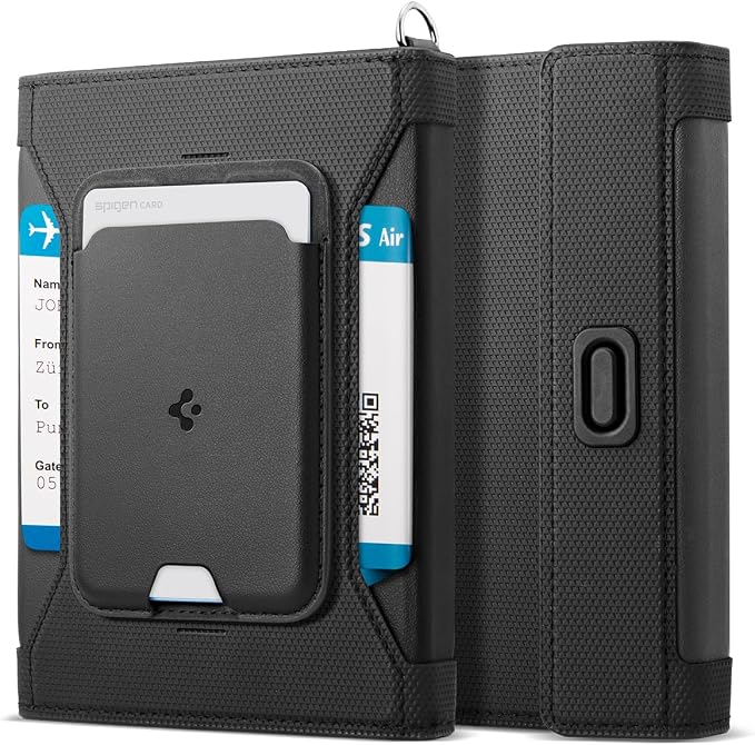 Spigen Life for Passport Card Cover Holder with RFID Blocking Technology Wallet Travel Documents Organizer Protector Accessories, SIM Card Pin Included by Spigen