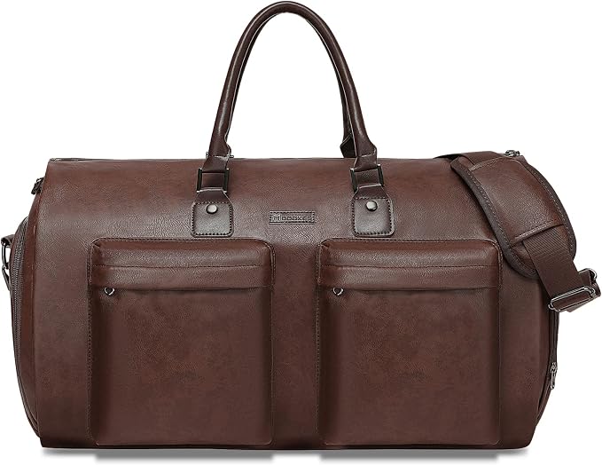 Convertible Garment Bag, Carry-On Suit Bag with Shoulder Strap | 2-in-1 lightweight hanging garment bag, multi-pocket foldable travel bag for weekend getaways for both men and women by Modoker