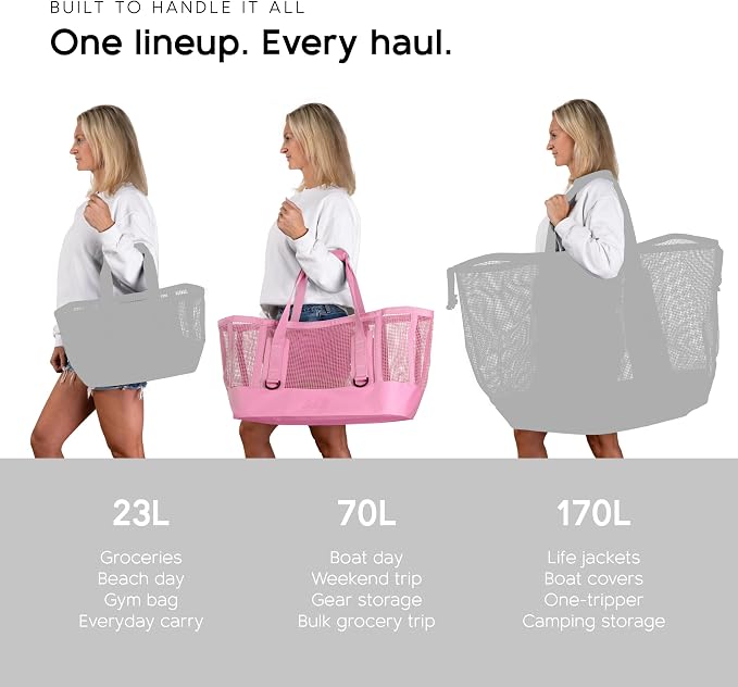 MISSION Boat Gear CASSI Heavy-Duty Outdoor Tote and Waterproof Marine-Grade Mesh Boat Bags - Image 8