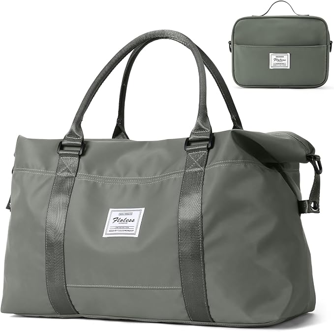 Travel Duffel Bag, Carry On Overnight Weekender Bags for Women | Travel Bag with Wet Pocket & Trolley Sleeve, For Spirit Airlines 18x14x8 Personal Item Bag by HYC00