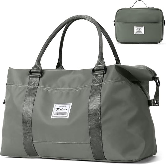 Travel Duffel Bag, Carry On Overnight Weekender Bags for Women | Travel Bag with Wet Pocket & Trolley Sleeve, For Spirit Airlines 18x14x8 Personal Item Bag by HYC00