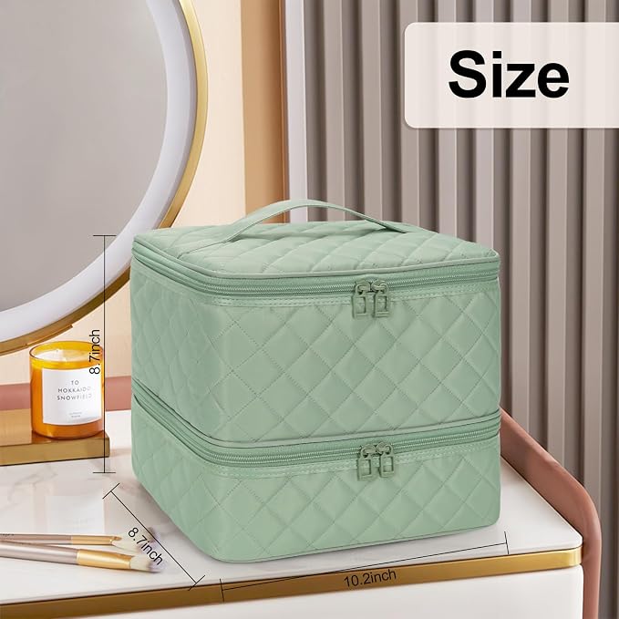 Ethereal Nail Polish Organizer Case Holds 30+ Bottles (15ml/0.5 fl.oz) Nail Lamp, Gel Polish Travel Case Bag for Nail Suppiles, Gift for Manicurist, Girls - Image 7