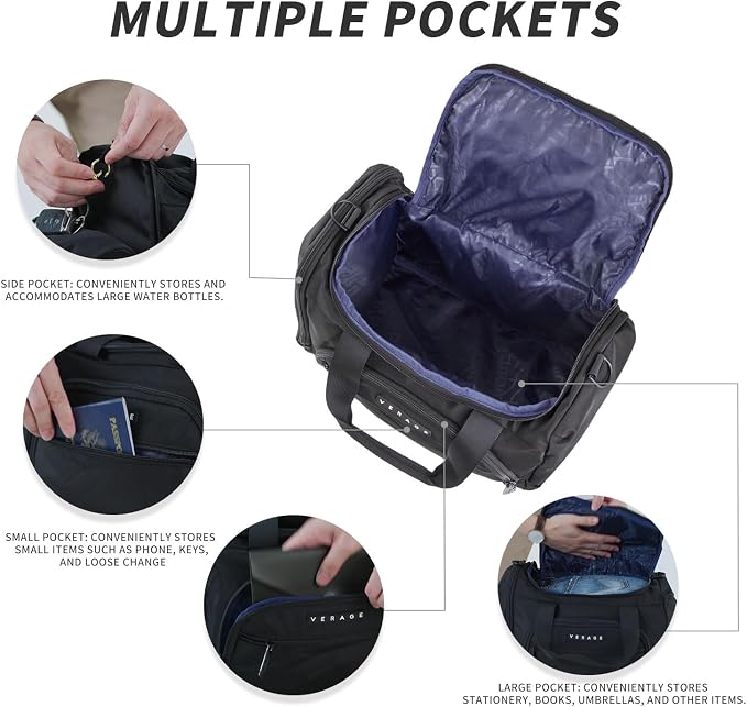 VERAGE Garment Bags Foldable Travel Duffel Bag,Lightweight Carry on Luggage - Image 4