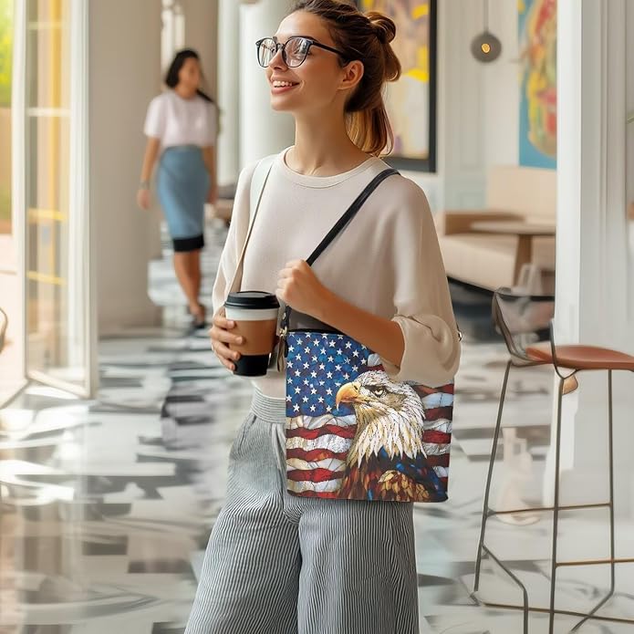 HUGS IDEA Boho Bags for Women Leather Handbag Shoulder Bucket Crossbody Purse - Image 3