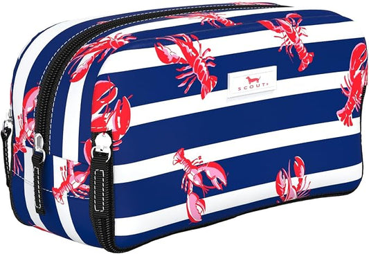 SCOUT 3-Way Bag - Travel Makeup Pouch and Toiletry Bag for Women with Three Zipper Compartments - Stands Upright, Wipes Clean by SCOUT