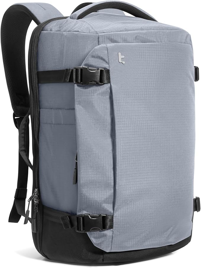 tomtoc 28/40L Travel Backpack, TSA Carry On/Personal Item Bag Flight Approved, Water-resistant Carry on Luggage, PFAS Free by tomtoc